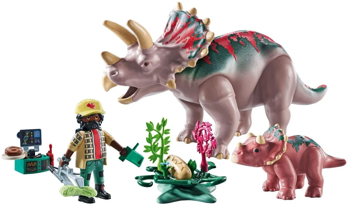 Playmobil Dinos Triceratops Familie 71821 - Multicolor