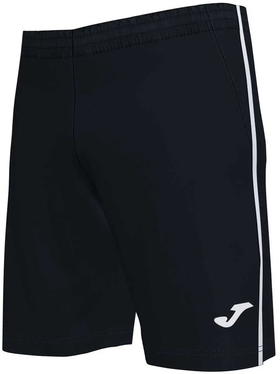 Joma Open III Korte Broek Jongens 4-6 jaar - Zwart/Wit - afbeelding 5 van 6