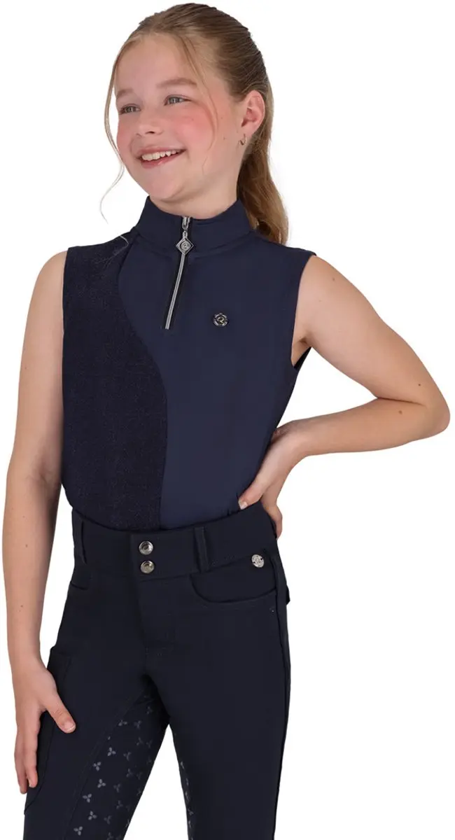 Qhp Top Qhp Aubree Kids Donkerblauw