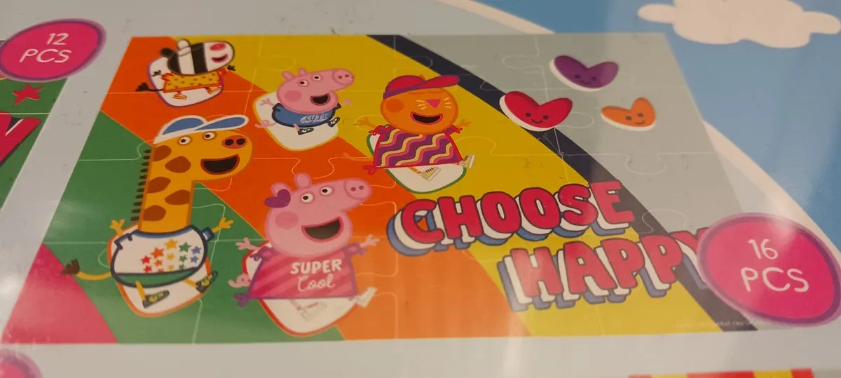 Hasbro Peppa Pig 4-in-1 Puzzel - 72 Stuks - 19x29cm
