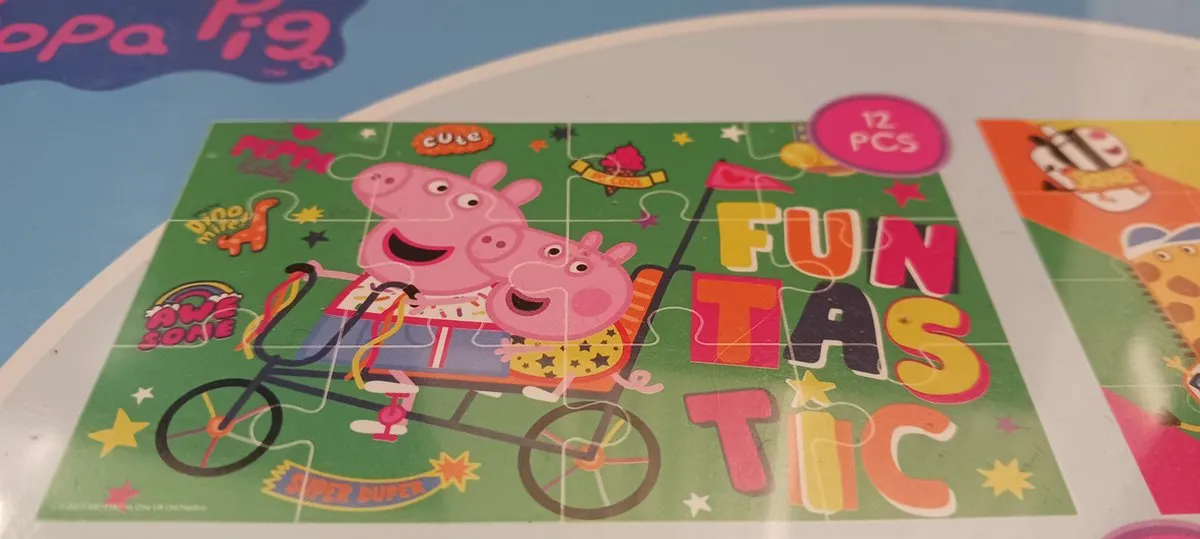 Hasbro Peppa Pig 4-in-1 Puzzel - 72 Stuks - 19x29cm