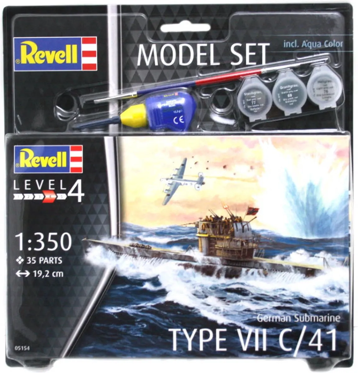 Revell 65154 German Submarine Type VII C/41 Modelbouwpakket - 1:350 - Multi