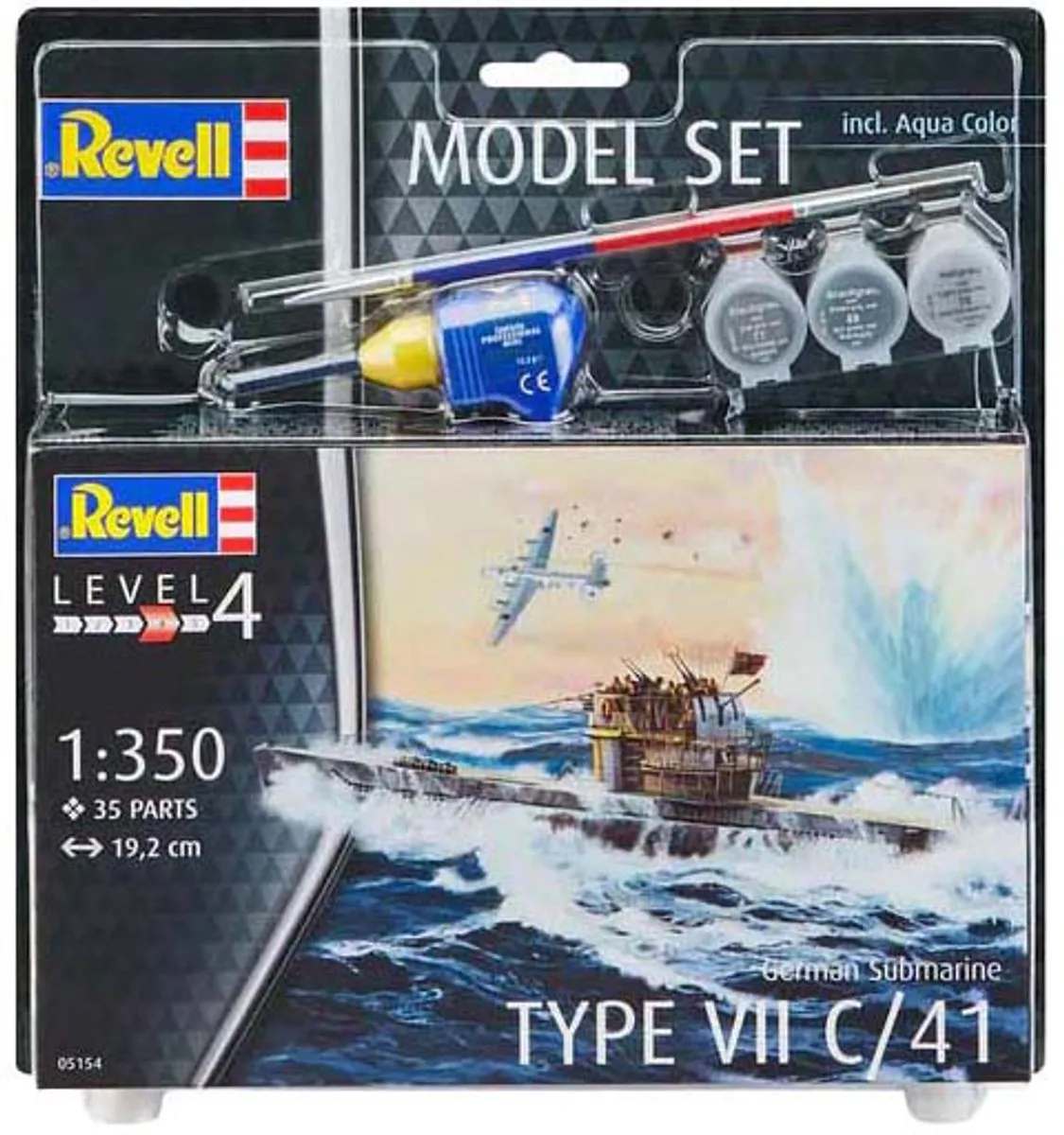 Revell 65154 German Submarine Type VII C/41 Modelbouwpakket - 1:350 - Multi