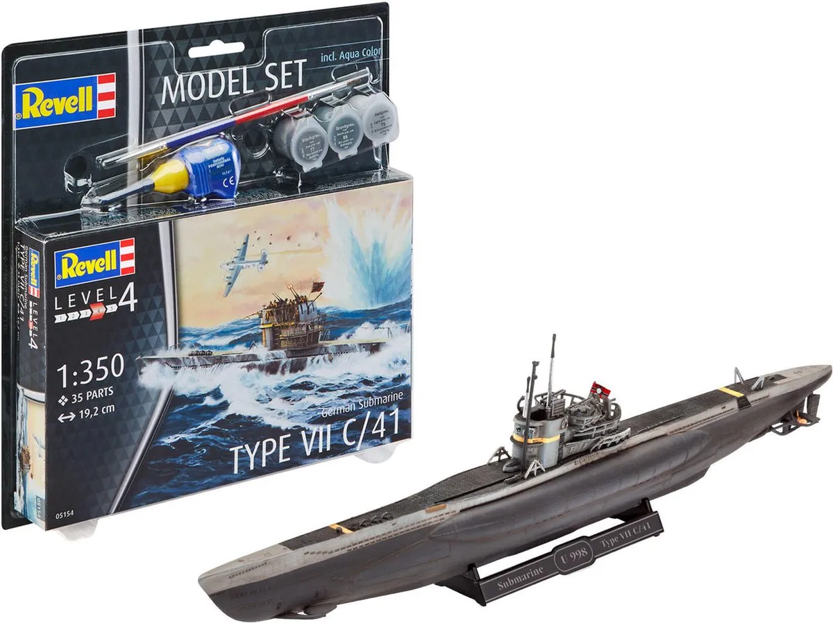 Revell 65154 German Submarine Type VII C/41 Modelbouwpakket