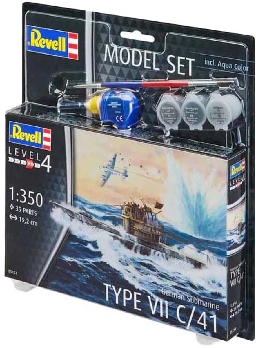 Revell 65154 German Submarine Type VII C/41 Modelbouwpakket - 1:350 - Multi