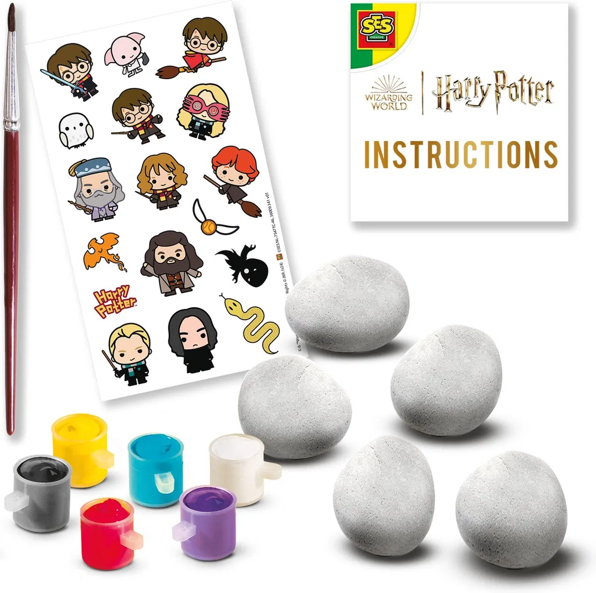 SES Creative Harry Potter Stenen Schilderen Knutselset - 5 Stenen