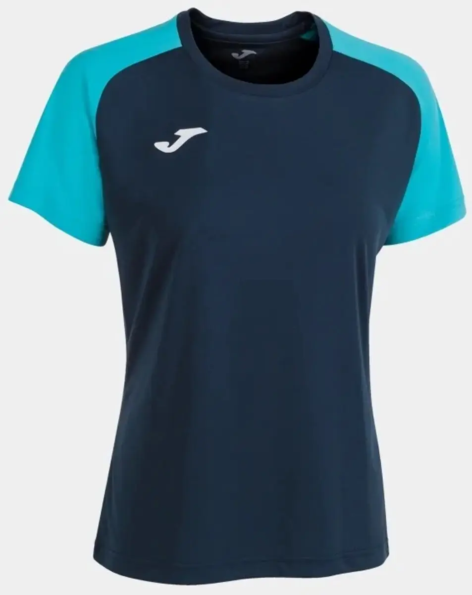 Joma Academy Dames T-shirt - Navy-Fluor Turq Blauw S