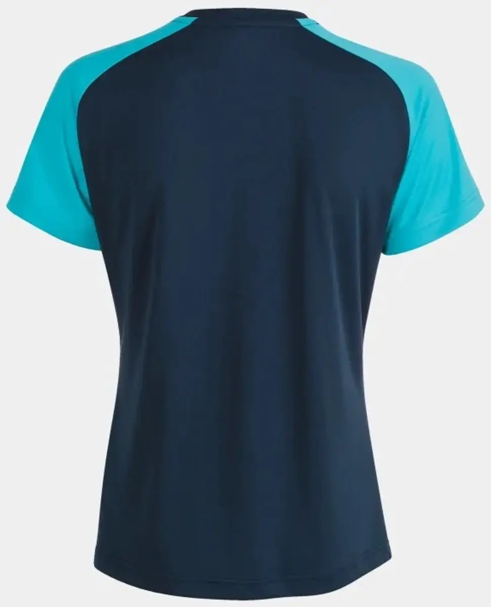 Joma Academy Dames T-shirt - Navy-Fluor Turq Blauw S