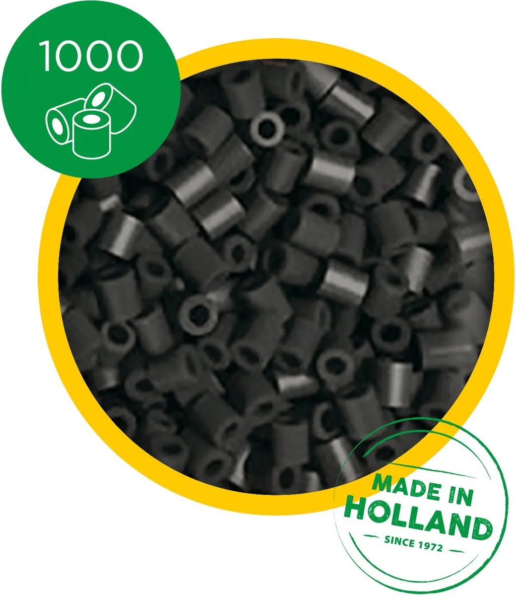 SES Creative Beedz Strijkkralen 1000 Stuks - Zwart