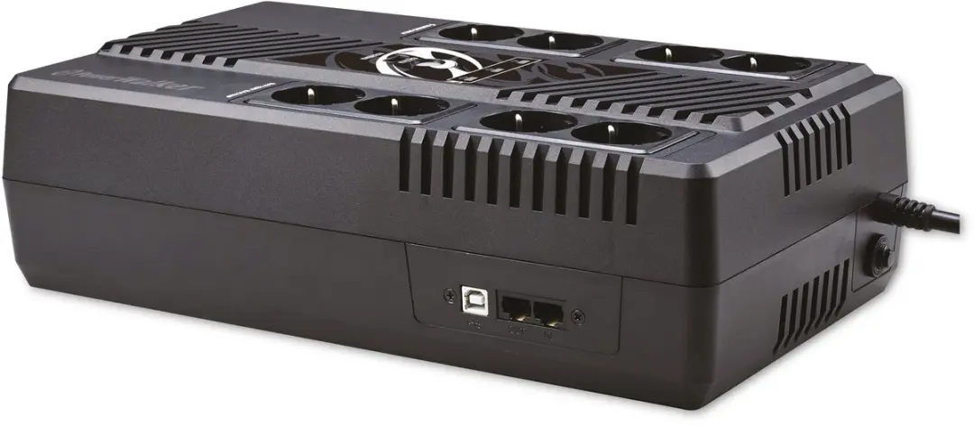 PowerWalker VI 1000 MS UPS 600W - 8 Stopcontacten - Zwart - afbeelding 5 van 5