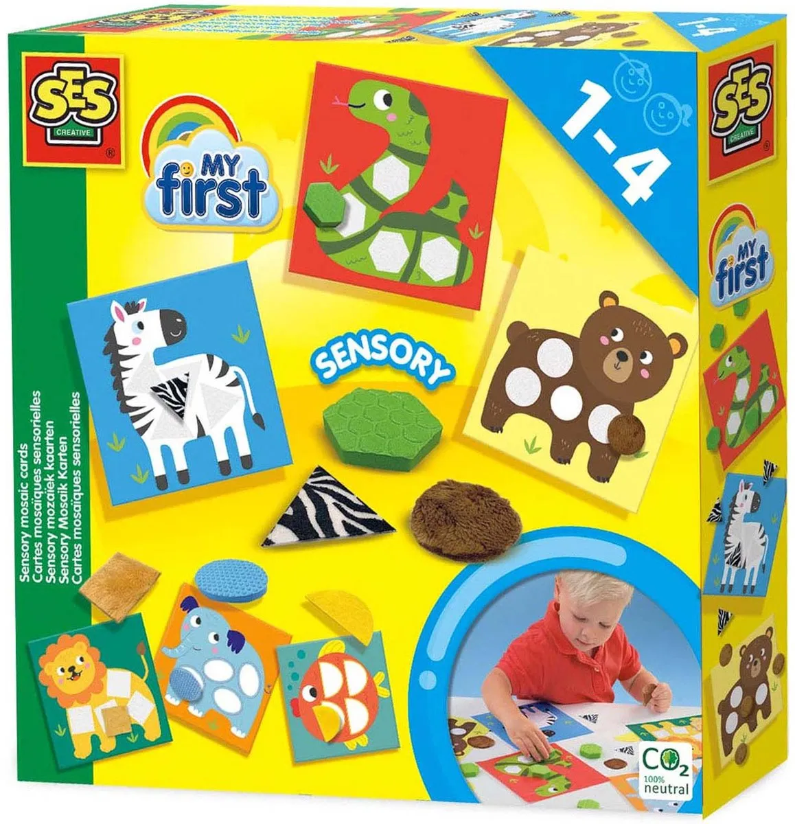 SES Creative My First Sensorisch Speelgoed Mozaïekset - 6 Kaarten