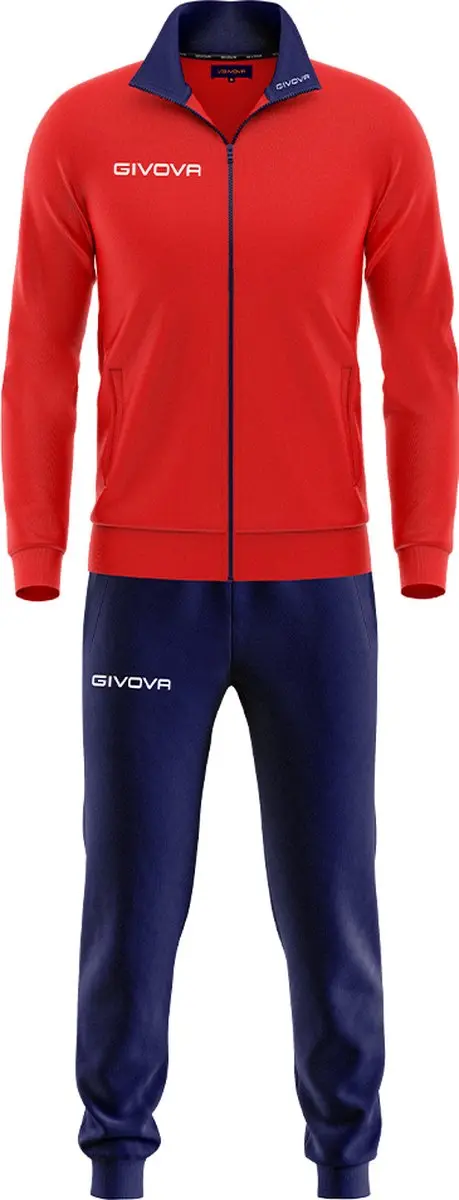 Givova Torino Trainingspak TR031 - 4XL - Rood/Blauw