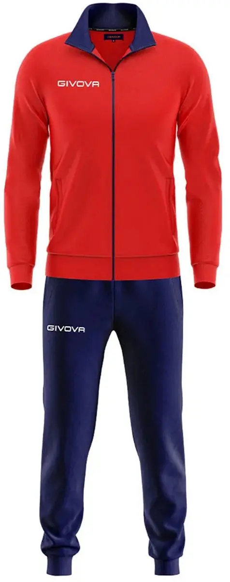 Givova Torino Trainingspak TR031 - 4XL - Rood/Blauw - afbeelding 6 van 6
