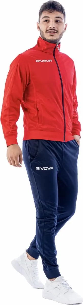 Givova Torino Trainingspak TR031 - 4XL - Rood/Blauw