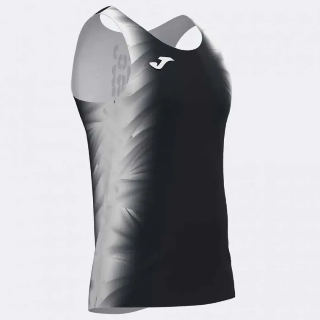Joma Elite Xi Mouwloos T-shirt - 12-14 Years - Zwart/Wit - afbeelding 4 van 4