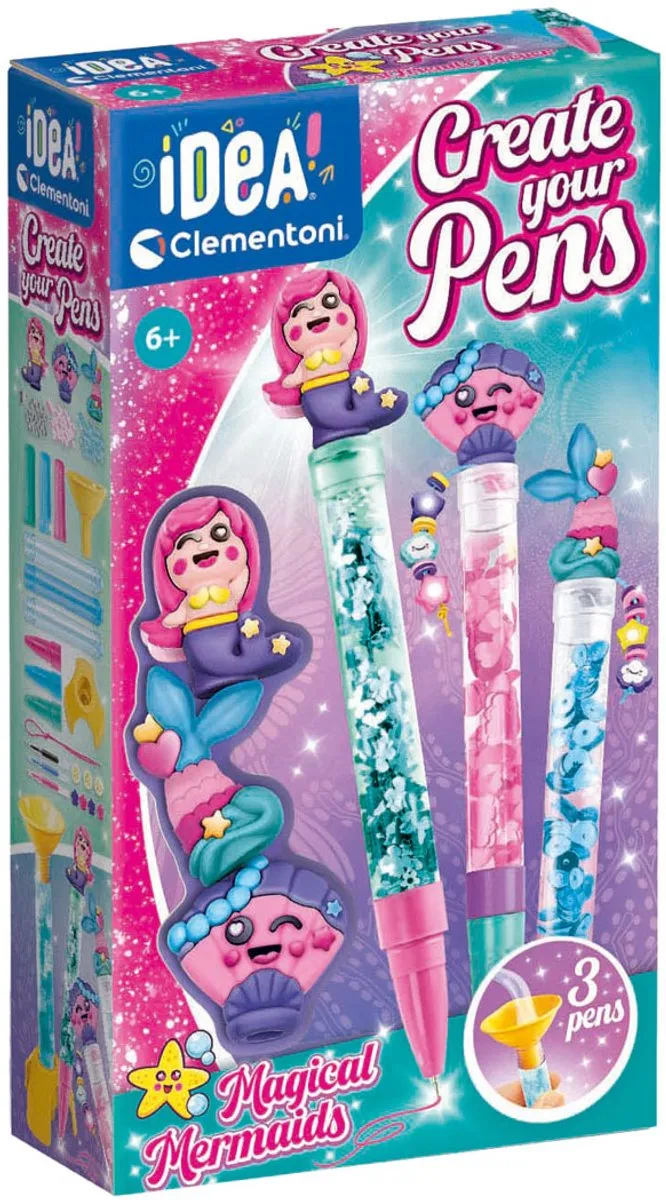 Clementoni Idea Magische Zeemeerminnen Markeerstiften - 3 Stuks - afbeelding 6 van 6