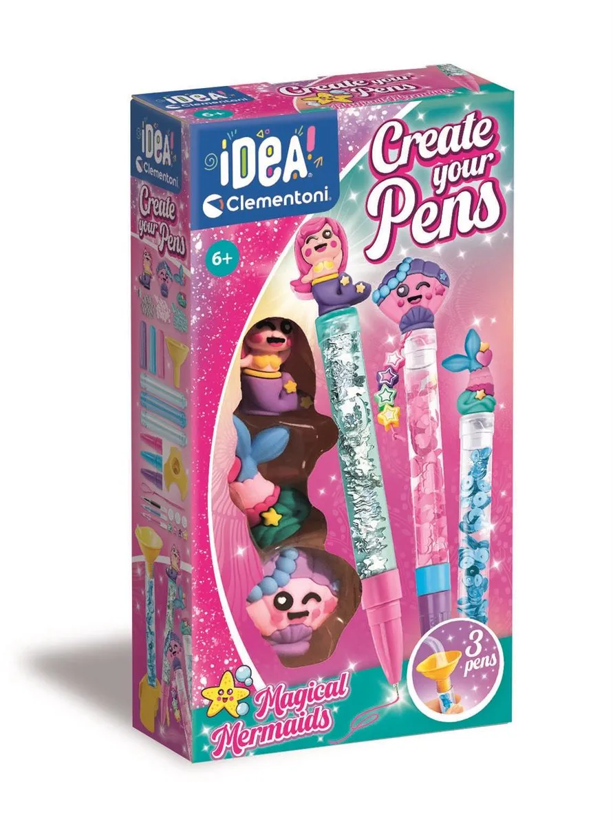 Clementoni Idea Magische Zeemeerminnen Markeerstiften - 3 Stuks