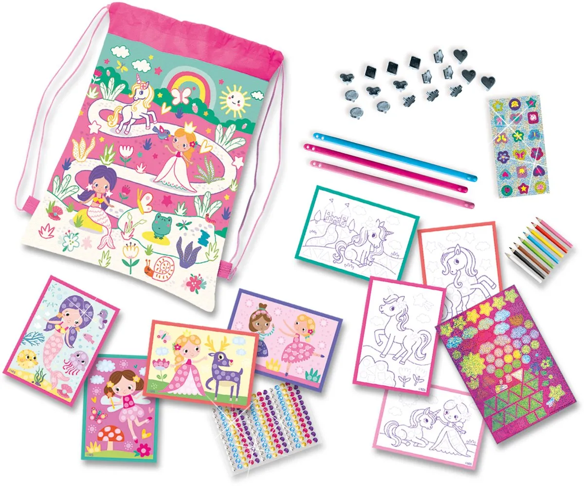 SES Creative Activiteiten Tas Armbandjes Maken - Multicolor