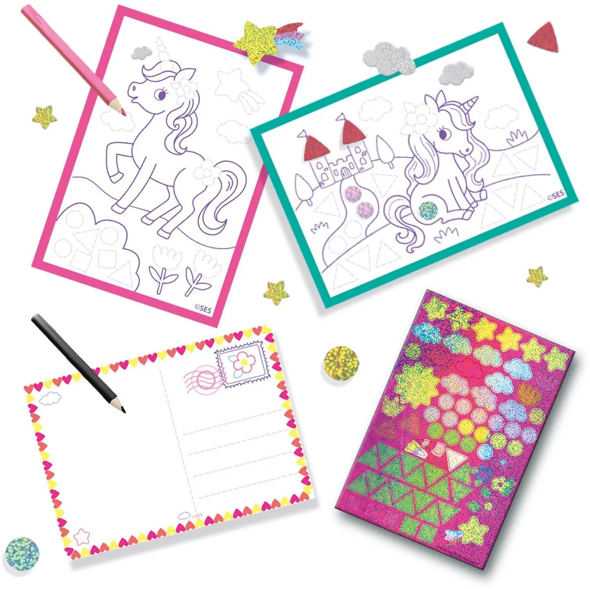 SES Creative Activiteiten Tas Armbandjes Maken - Multicolor
