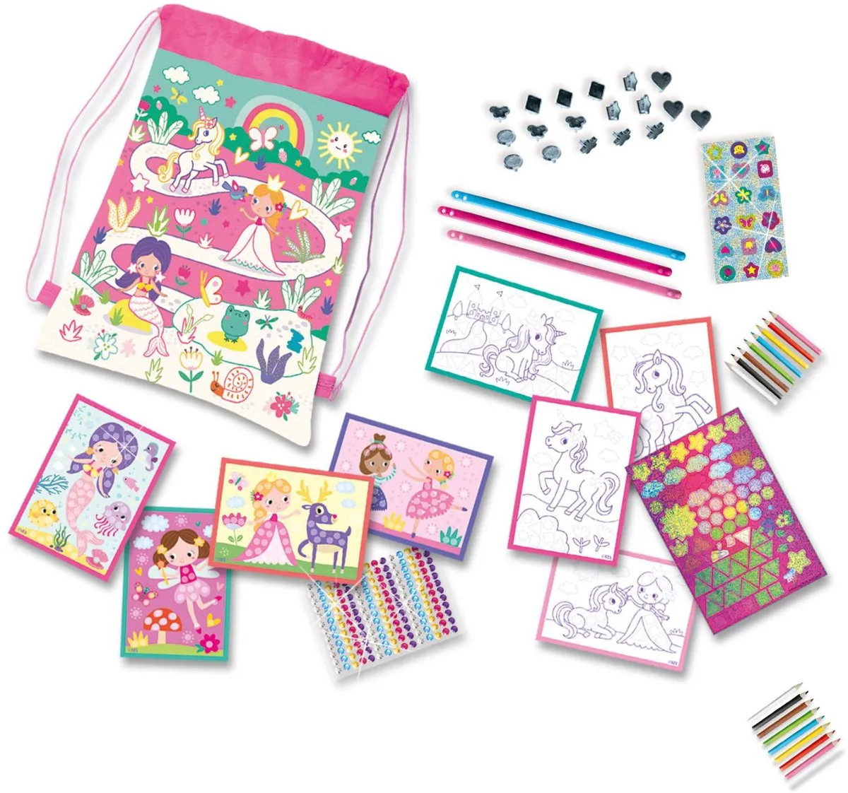 SES Creative Activiteiten Tas Armbandjes Maken - Multicolor
