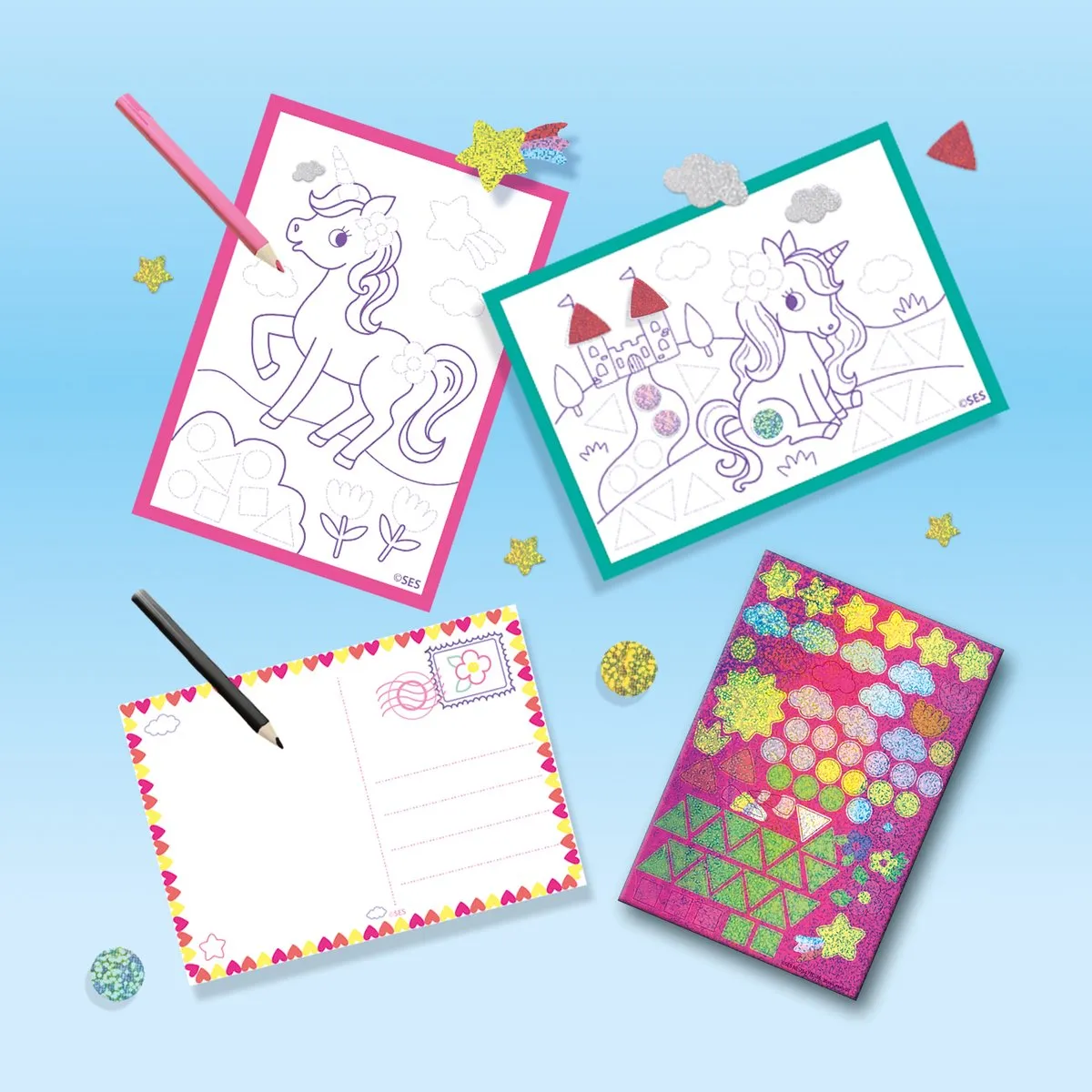 SES Creative Activiteiten Tas Armbandjes Maken - Multicolor