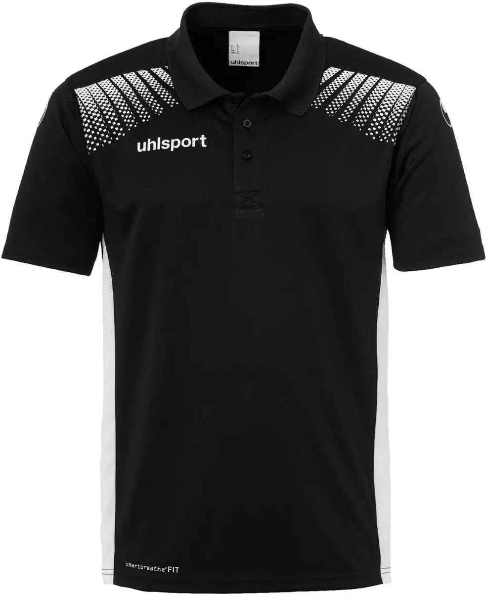 Uhlsport Goal Polo Shirt Zwart-Wit Maat 152
