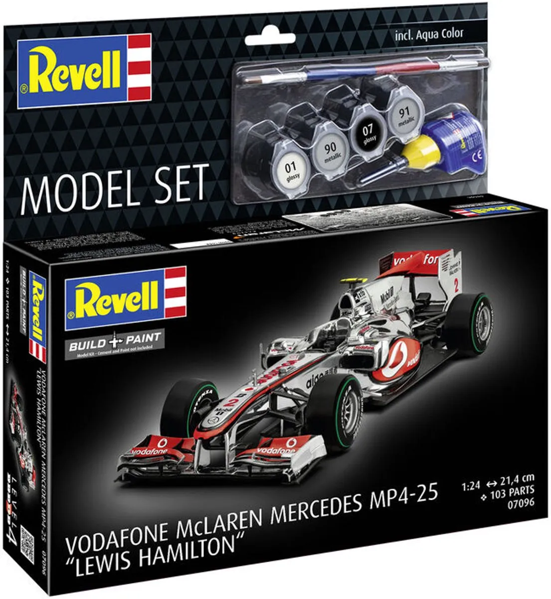 Revell 67096 Vodafone McLaren Mercedes MP4-25 Formule 1 Modelbouwpakket - 1:24 - Multi