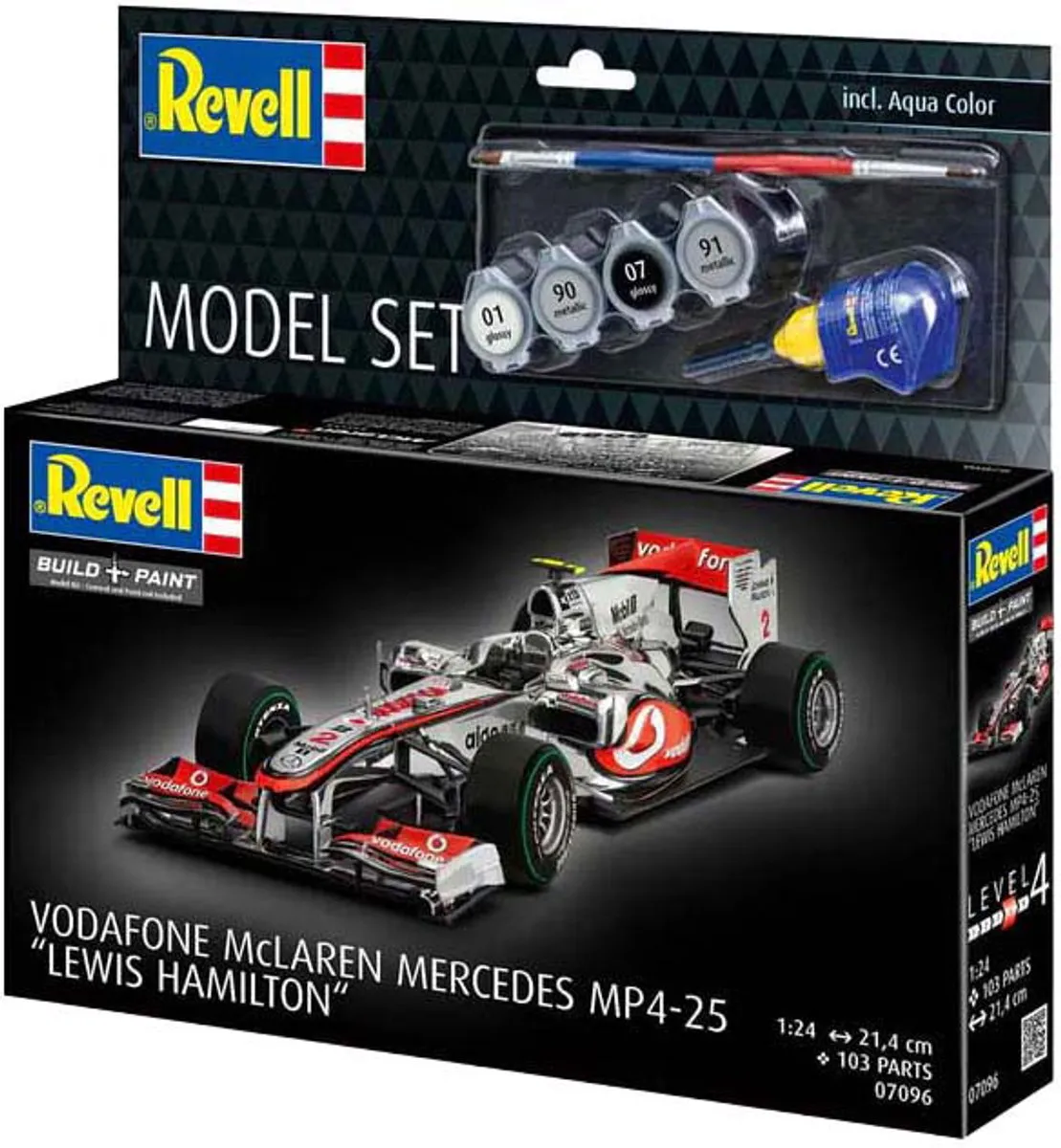 Revell 67096 Vodafone McLaren Mercedes MP4-25 Formule 1 Modelbouwpakket - 1:24 - Multi
