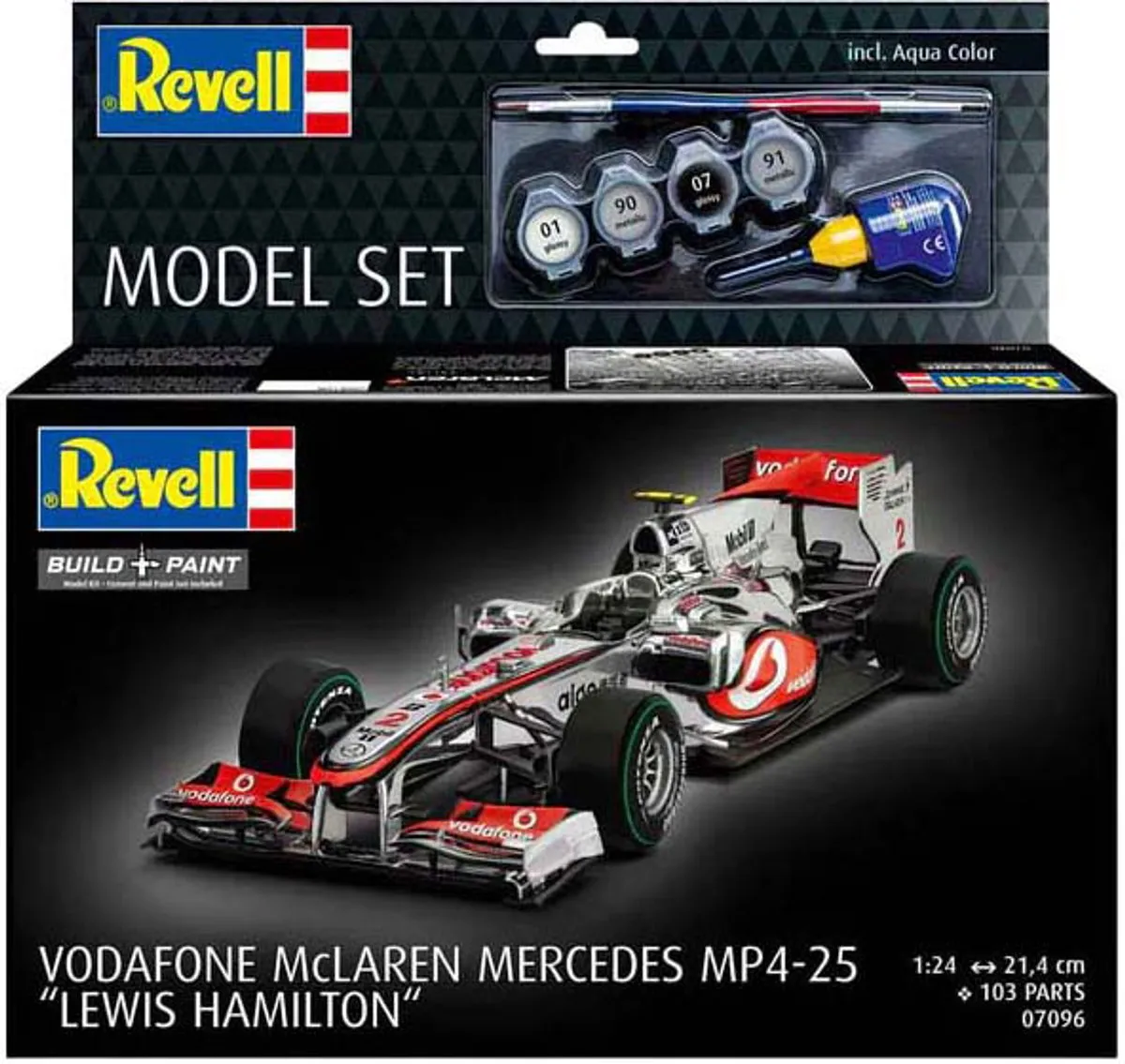 Revell 67096 Vodafone McLaren Mercedes MP4-25 Formule 1 Modelbouwpakket - 1:24 - Multi