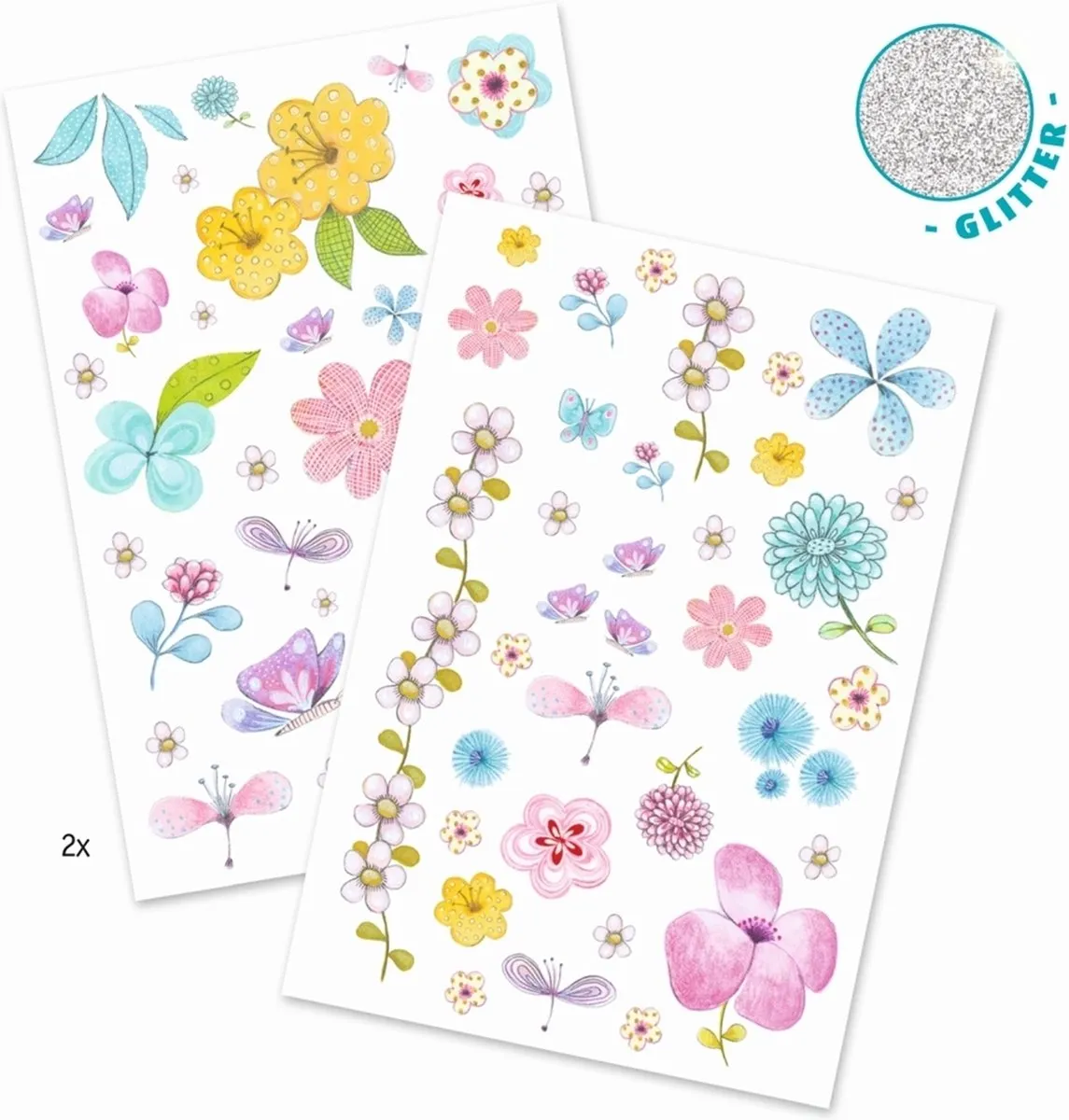 Djeco Tatoeages Eerlijke Bloemen Multicolor