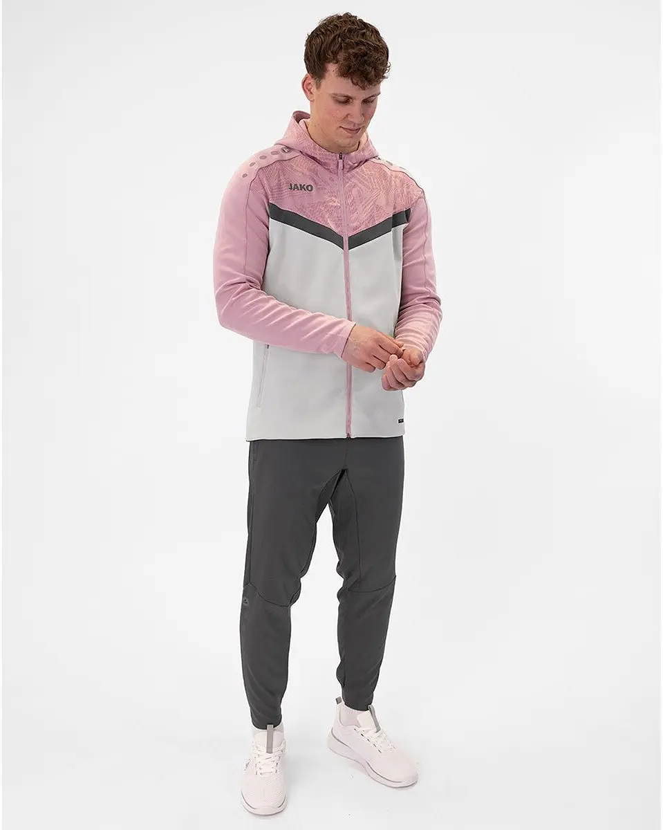 Jako Iconic Jas Heren - Zachtgrijs/Rose - Maat S - afbeelding 6 van 6