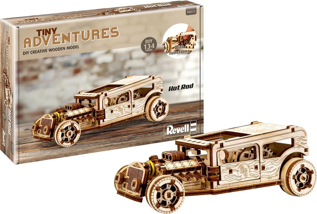 Revell Tiny Adventures Hot Rod Auto Modelbouwpakket 1:32