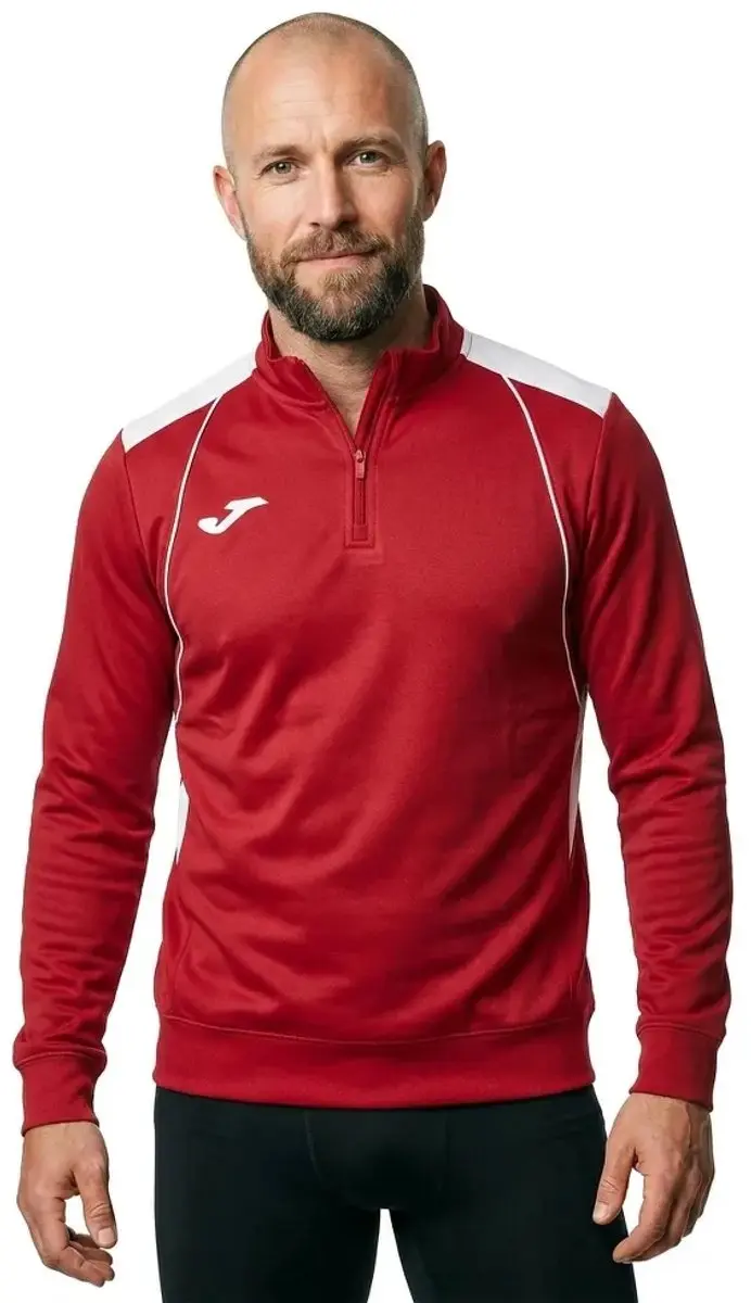 Joma Championship Vii Sweatshirt Met Halve Rits Rood XL Man