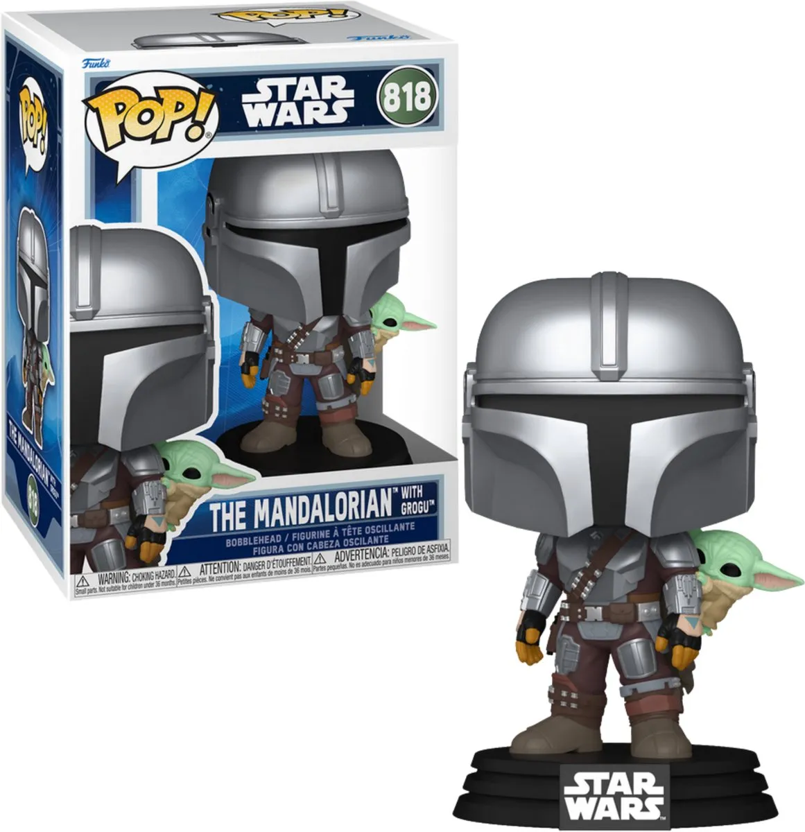 Funko POP Star Wars Mandalorian & Grogu 818 - Mandalorian