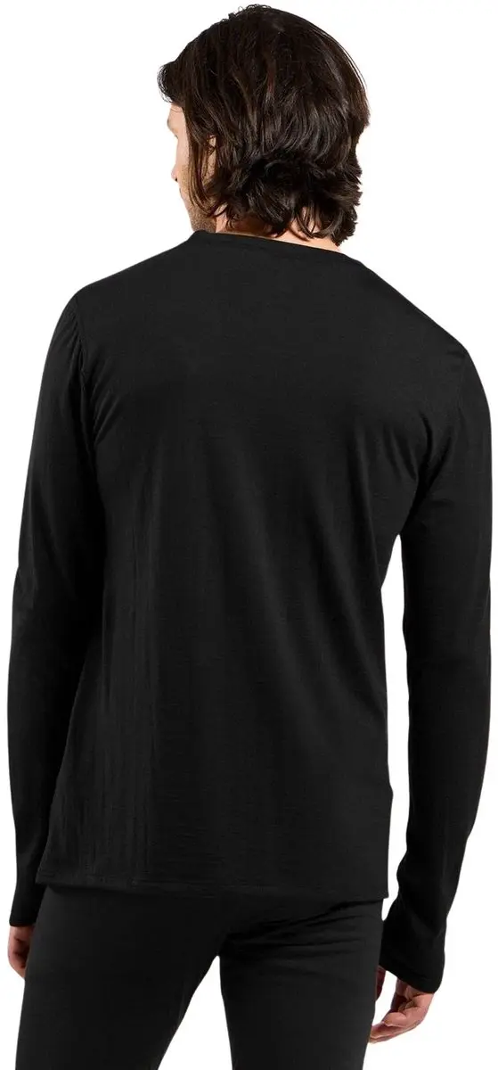 ODLO Natural Merino 160 Heren Shirt - S - Zwart