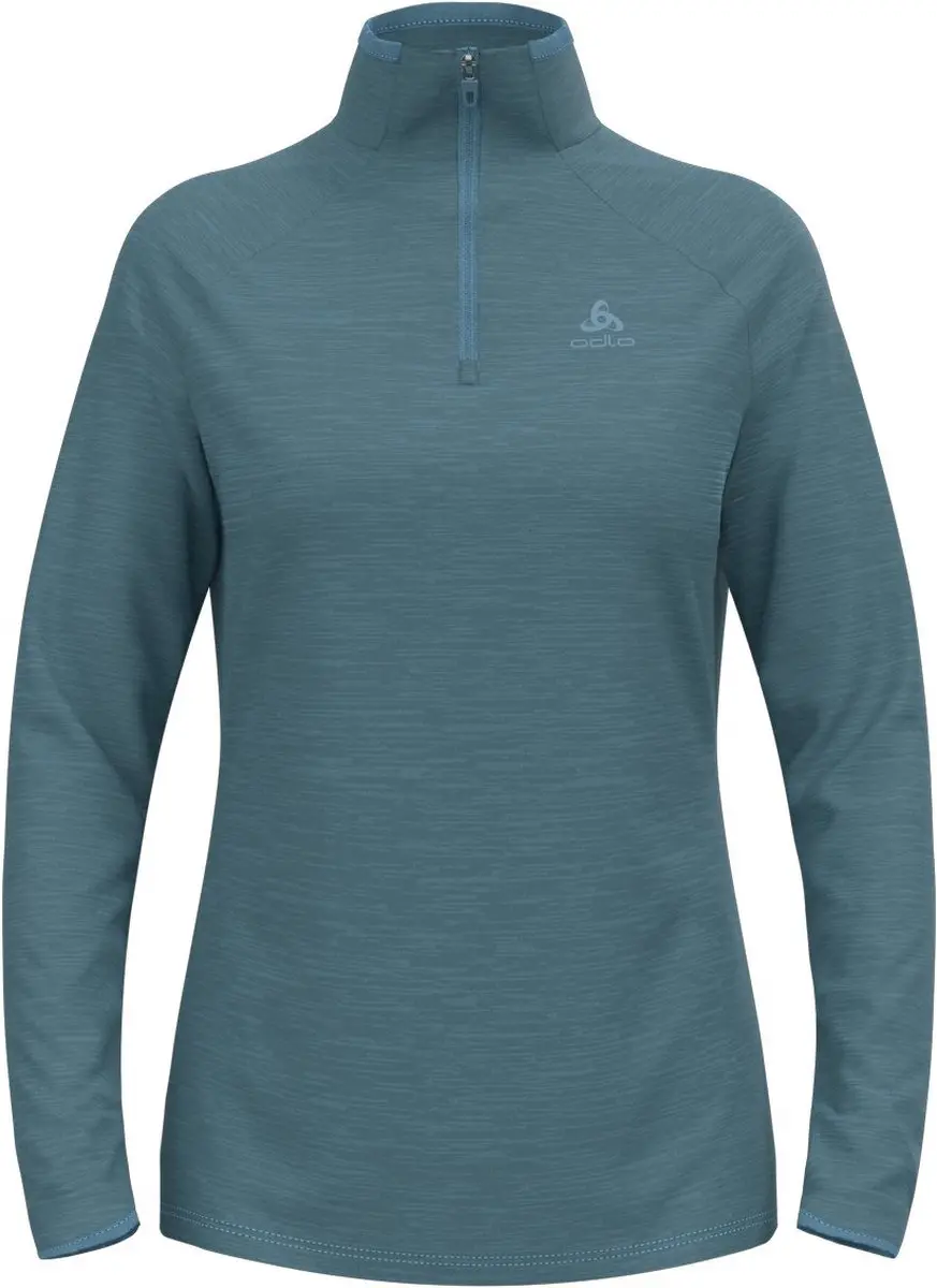 ODLO Women's MILLENNIUM ELEMENT Half-Zip Long-Sleeve Mid Layer Top