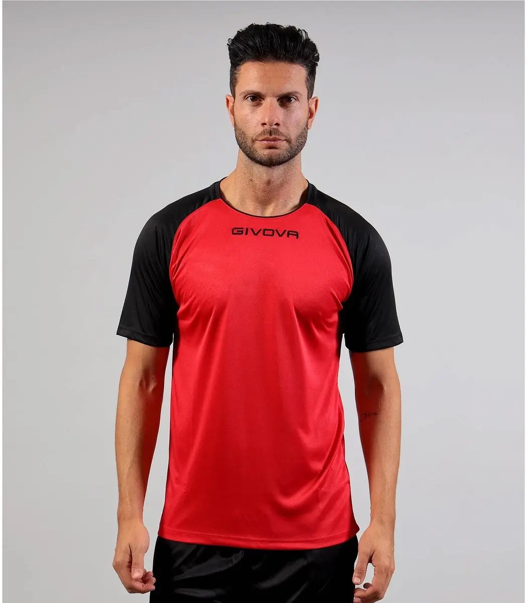 Givova Capo T-shirt Rood/Zwart