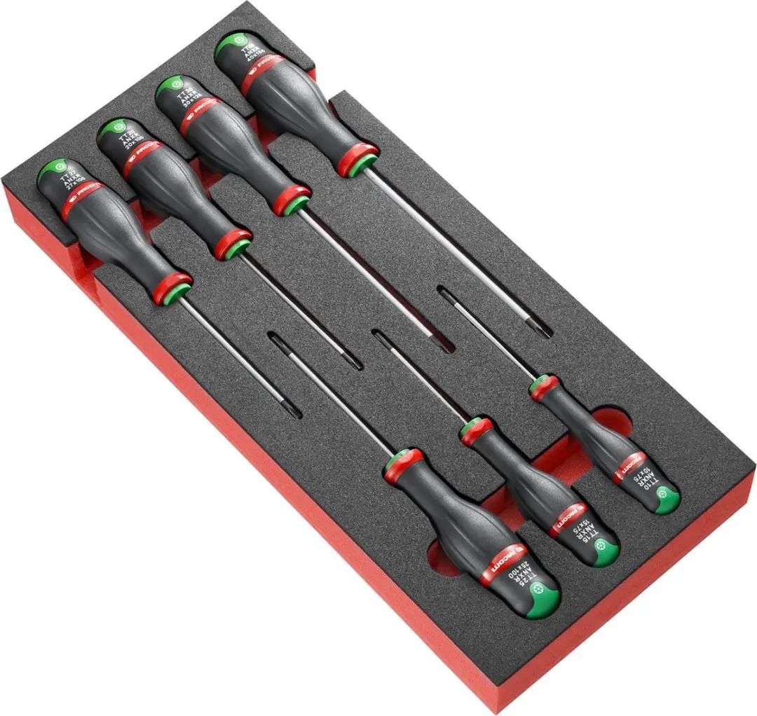 Facom Module 7 Protwist® schroevendraaiers op een inlay van foam