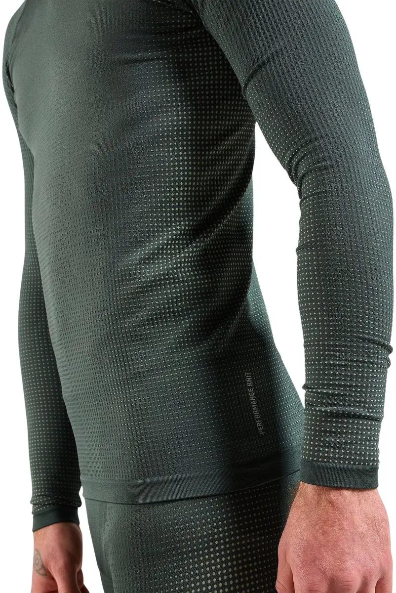 ODLO Active Performance Warm Base Layer Longsleeve Heren XL - Groen - afbeelding 2 van 5