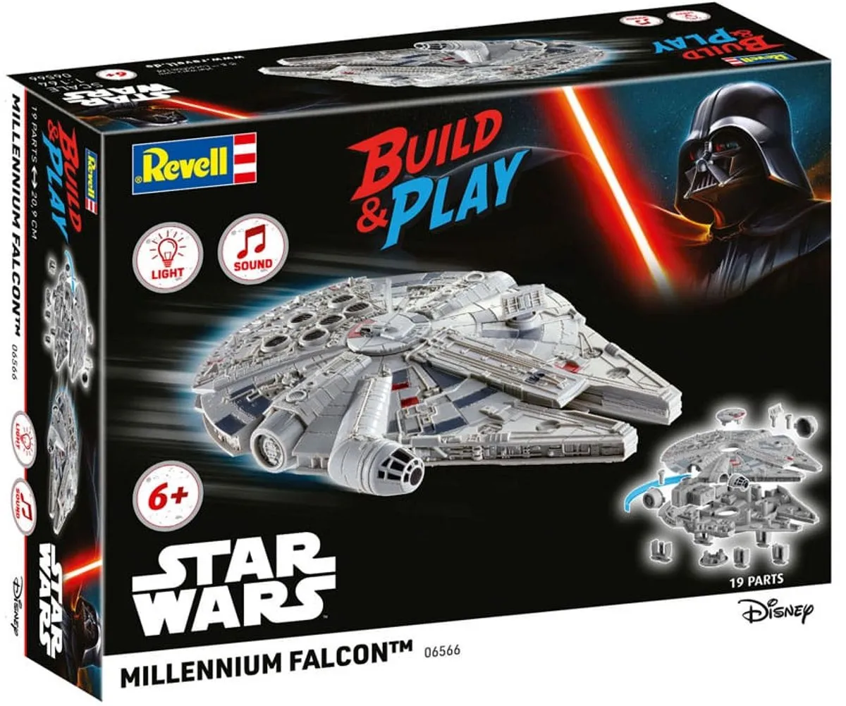 Revell Star Wars Millennium Falcon Modelbouwpakket 1:144 - Licht & Geluid - 19 Onderdelen