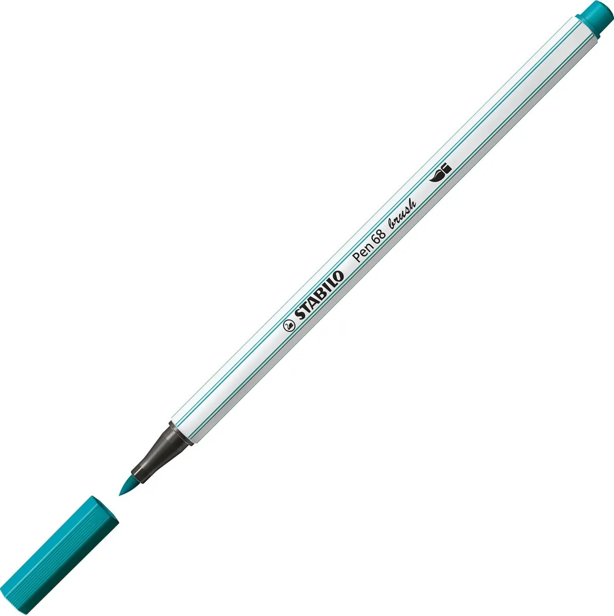 STABILO Pen 68 Brush - Premium Brush Viltstift - Met Flexibele Penseelpunt - ColorParade Met 20 Verschillende Kleuren