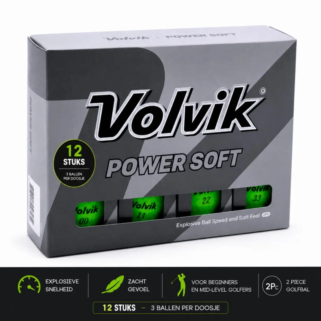 Volvik Power Soft Golfballen 12 Stuks