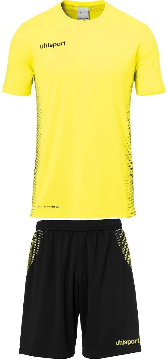 Uhlsport Score Sporttenue Heren Korte Mouw - Fluogeel/Zwart XL - afbeelding 4 van 6