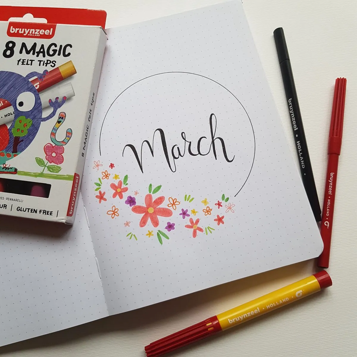 Bruynzeel Kids Magic Viltstiften - 8 Stuks Assorti