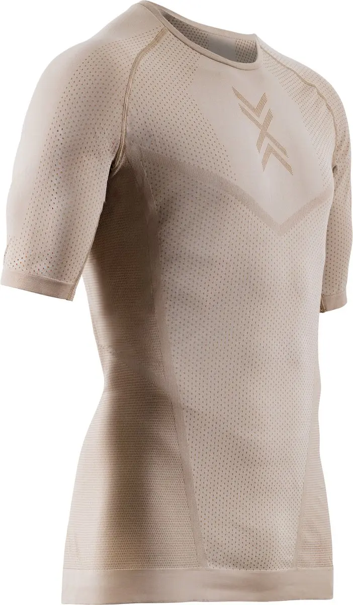 X-Bionic Xceed Hardloopshirt Korte Mouwen Heren Zand/Donker Zand