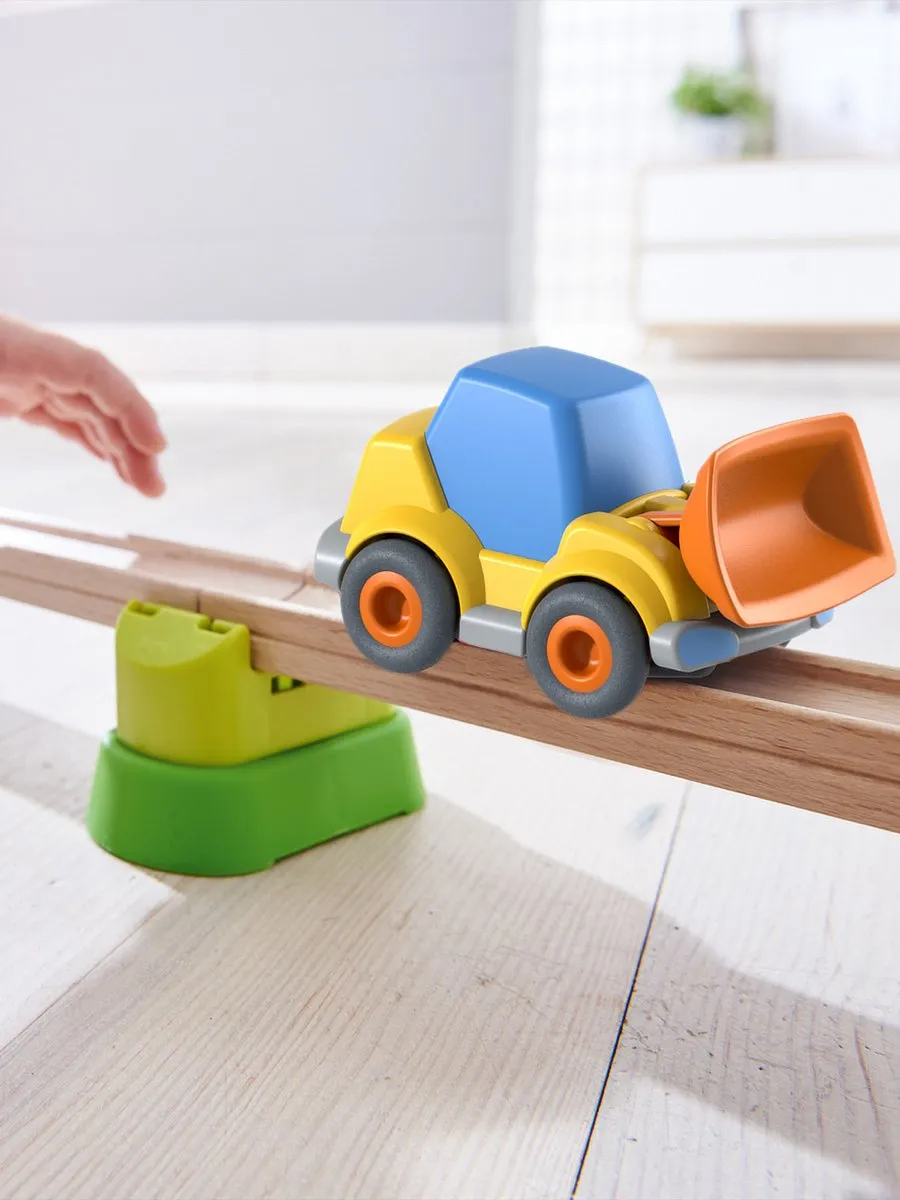 Haba Kullerbü Voertuigset - Geel/Blauw/Oranje