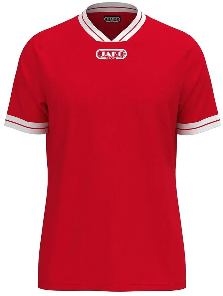 JAKO Retro Shirt Korte Mouw Kinderen 164 - Rood - afbeelding 6 van 6
