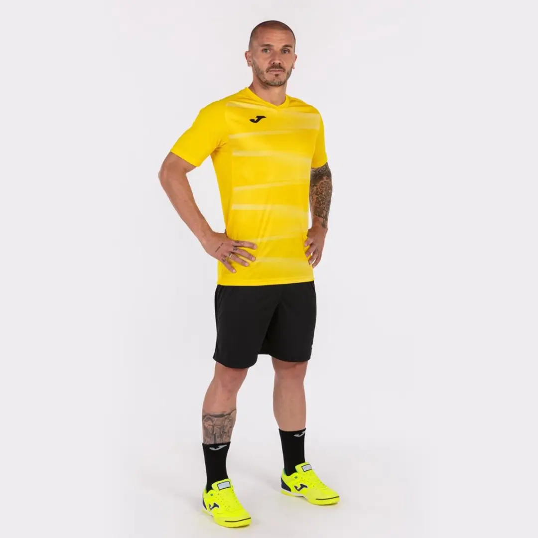 Joma Grafity II Shirt Heren - Geel/Wit S - afbeelding 4 van 6