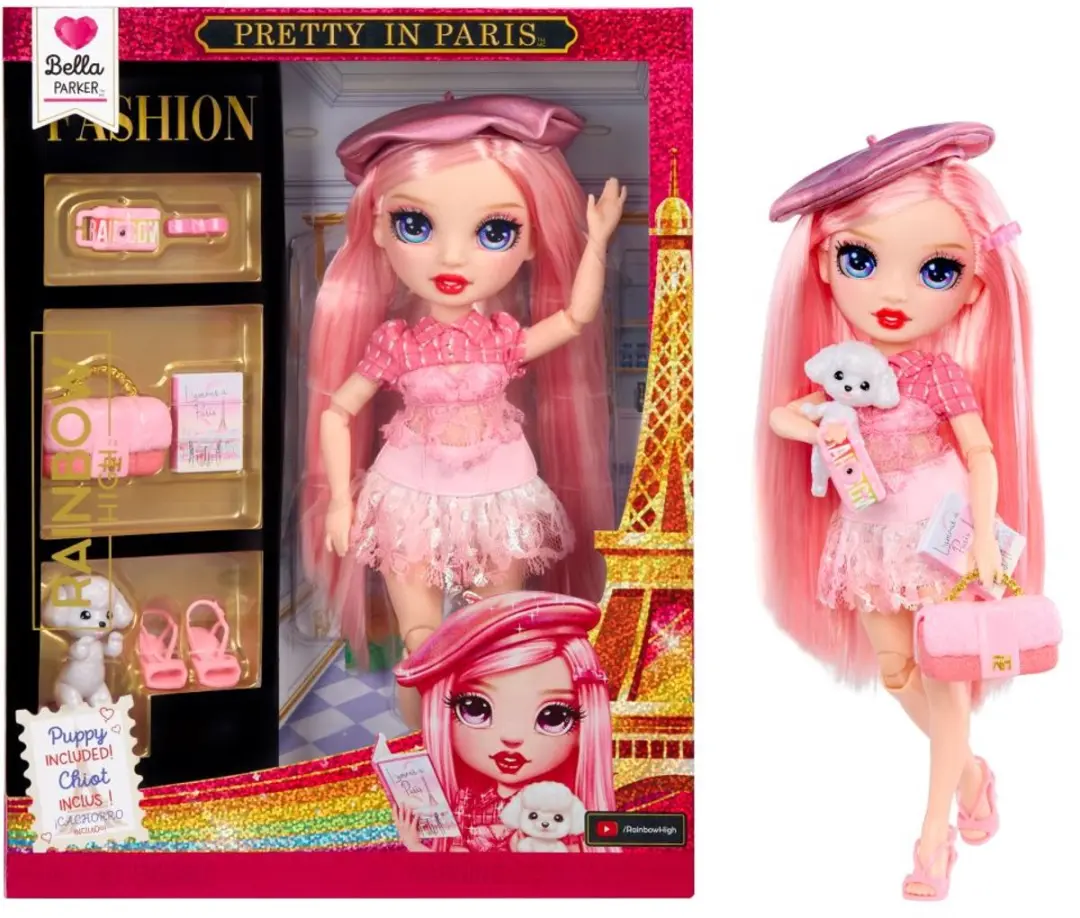 Rainbow High Pretty In Paris Fashion Doll Bella Parker