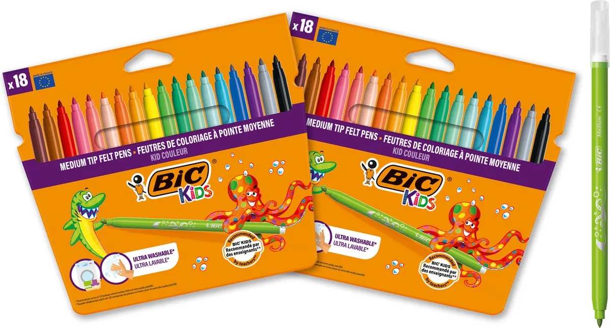 Bic Kids Kid Couleur Viltstiften 36 Stuks